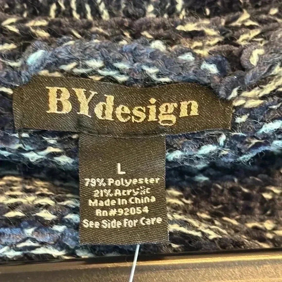 By Design Long Sleeve Cable Neck Sweater - Size L - Picture 7 of 10